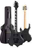 Midex Force Masif Ağaç Üst Seviye Elektro Gitar H-H Profesyonel Full Set Aksesuarlı